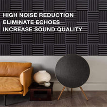 Load image into Gallery viewer, a couch and a round object in front of a wall with text: 'HIGH NOISE REDUCTION ELIMINATE ECHOES INCREASE SOUND QUALITY'