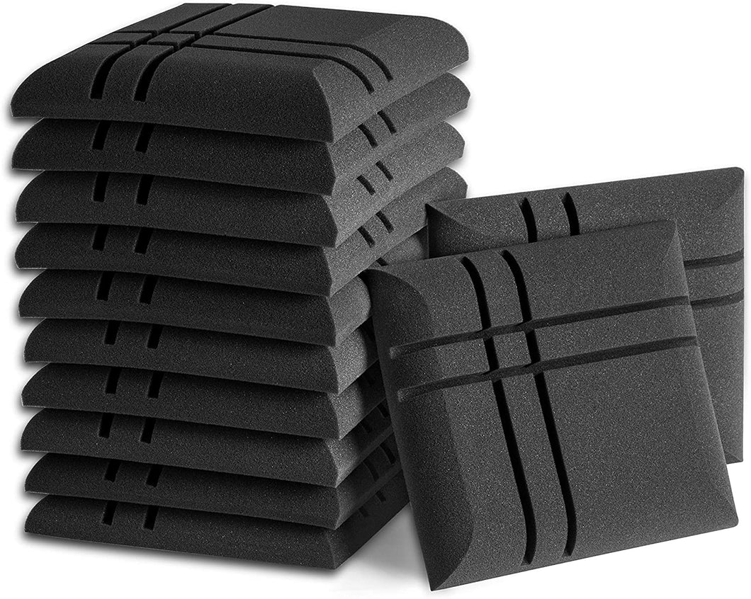 a stack of black foamy foam