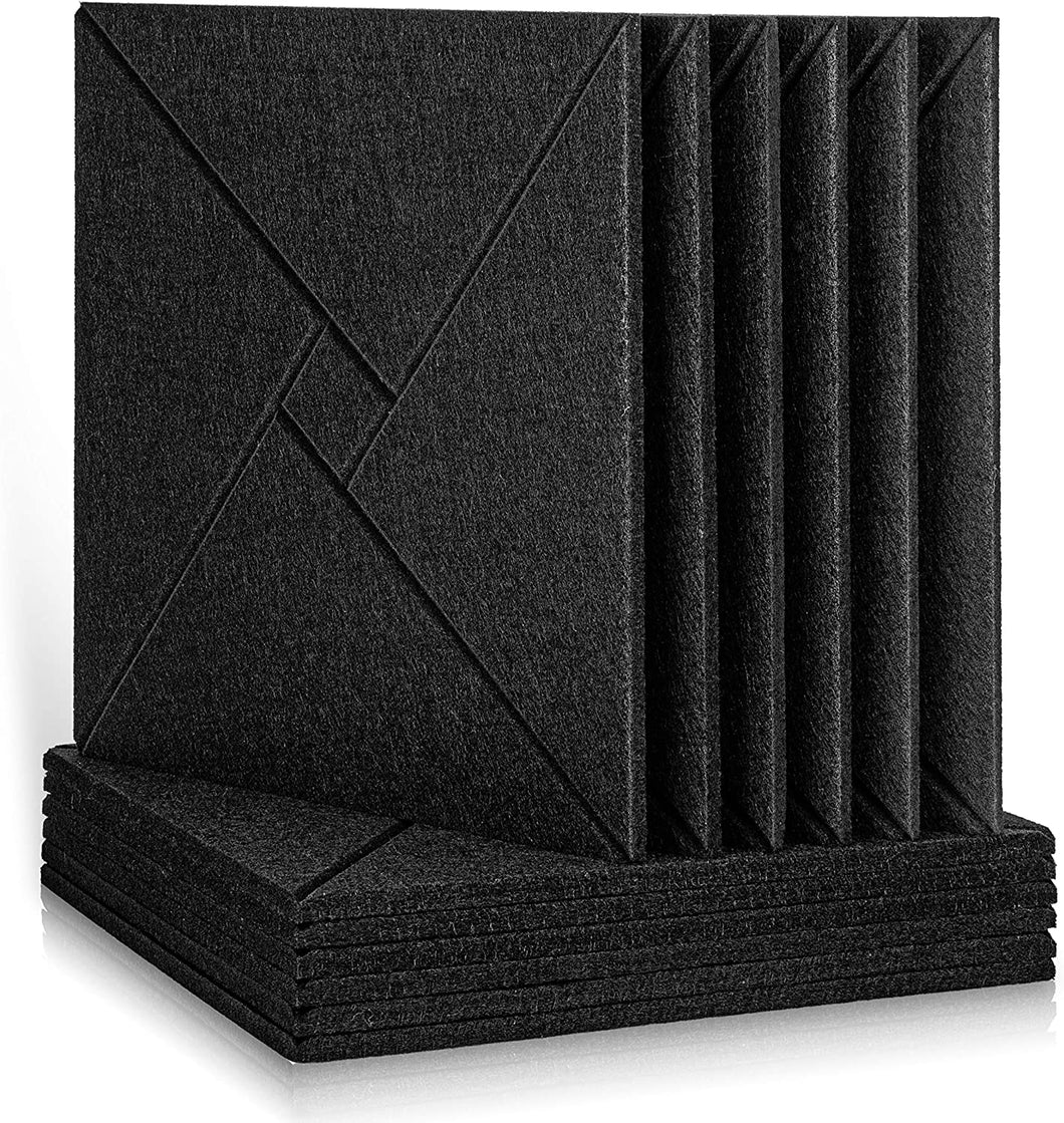 a stack of black foam mats