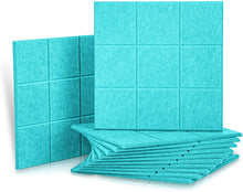 Load image into Gallery viewer, a stack of blue square tiles