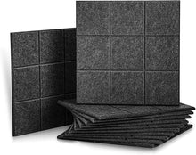 Load image into Gallery viewer, a stack of black square tiles