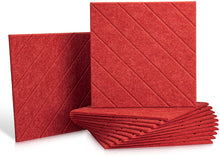 Load image into Gallery viewer, a stack of red square tiles