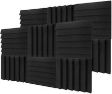 Load image into Gallery viewer, a group of black sound proof panels
