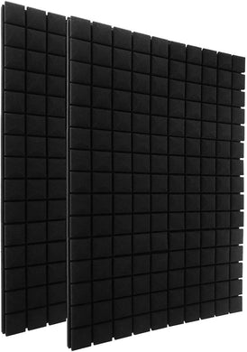 a black square tiles on a white background
