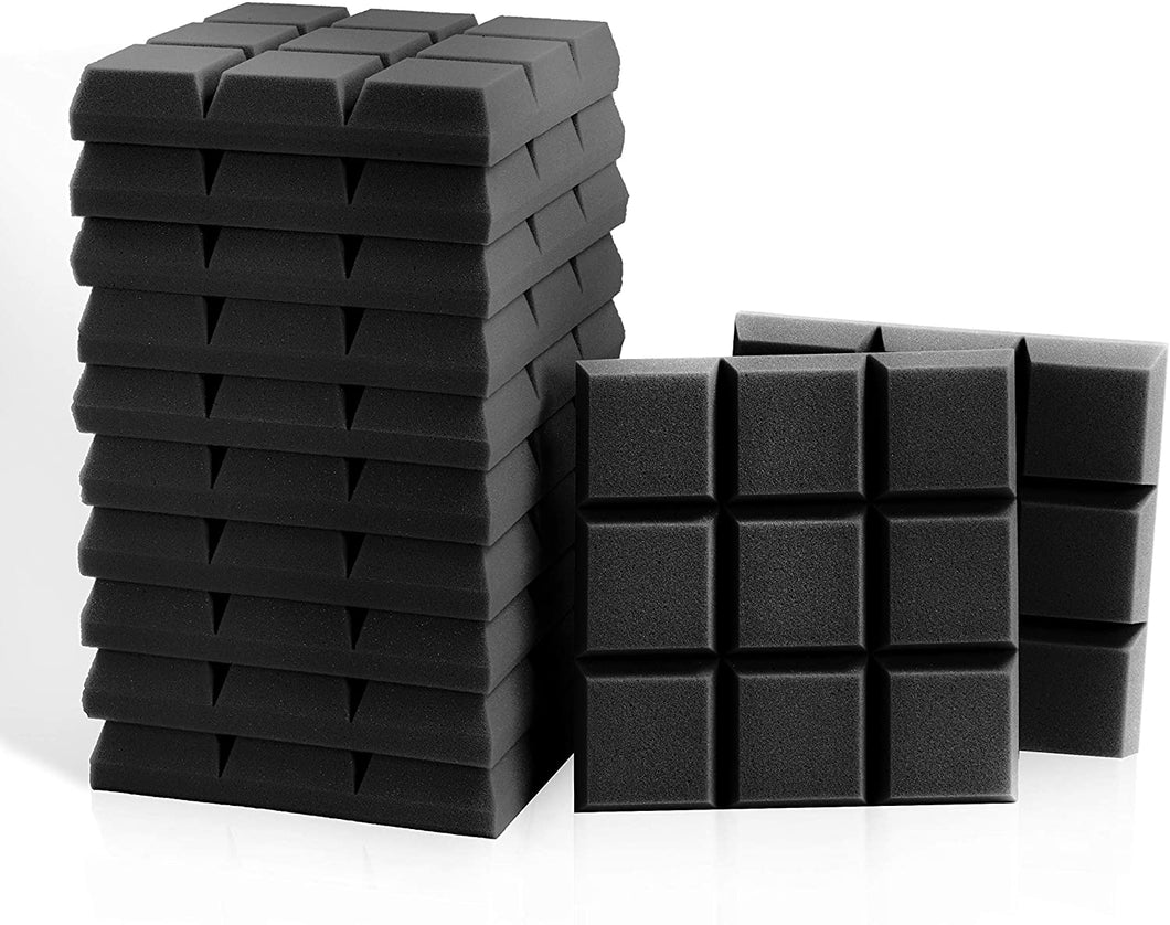 a stack of foam cubes