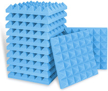 Load image into Gallery viewer, a stack of blue foam pyramids
