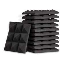 Load image into Gallery viewer, a stack of black sound proof foam
